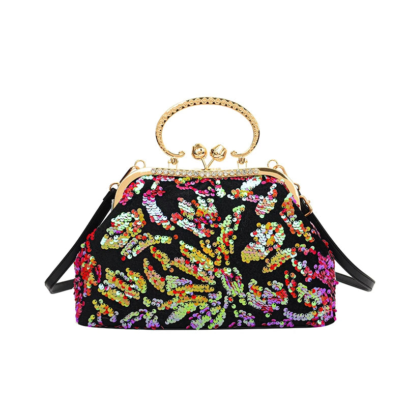 Fashion Paillette Evening Bag Women Glittering Clutch Purse Handbag Designer Luxury Wallets Party Female Shoulder Crossbody Bag