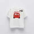 Car Cartoon Tees Tops For Boy Clothing Summer Fashion Children Short Sleeve Clothes Printed Pattern T-shirts Loose Casual Tshirt