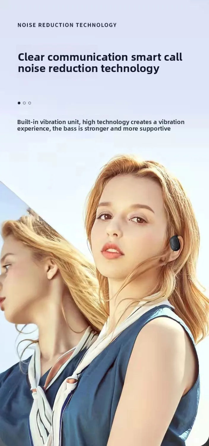 New Ear-hook Single Ear Buds Noise Cancelling Earphones for Running Comfortable Wireless Bluetooth Headset Dropshipping 2025