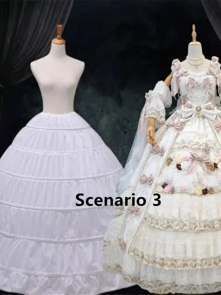 Original Underskirt New 6 Steel ring 110cm Long Oversized Wedding Dress For Brides With Floor Length Dress Support Adjustable Fi