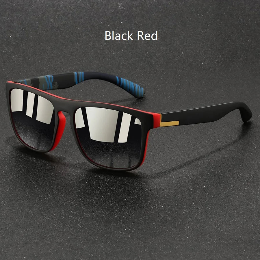 Fashion Vintage Square Sports Sunglasses Men Women Fishing Driving For Man Brand Designer Sun Glasses Anti-Glare UV400 Eyewear