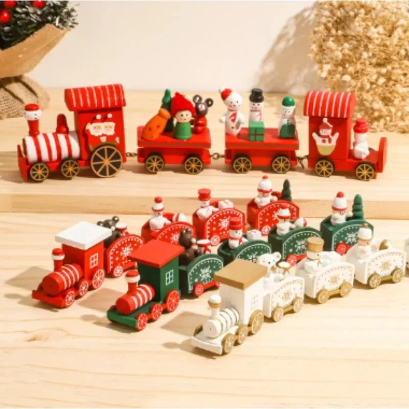 Christmas Train Merry Christmas Decorations For Home Cristmas Ornament Xmas Navidad Noel Gifts Happy New Year 2025 Gifts