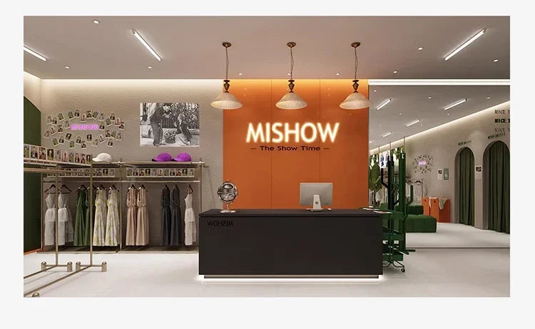 MISHOW Apricot Short Sleeved T-shirt Women 2025 Spring New Casual Versatile Heart Print Positive Shoulder Tops Outer MXE11T0491