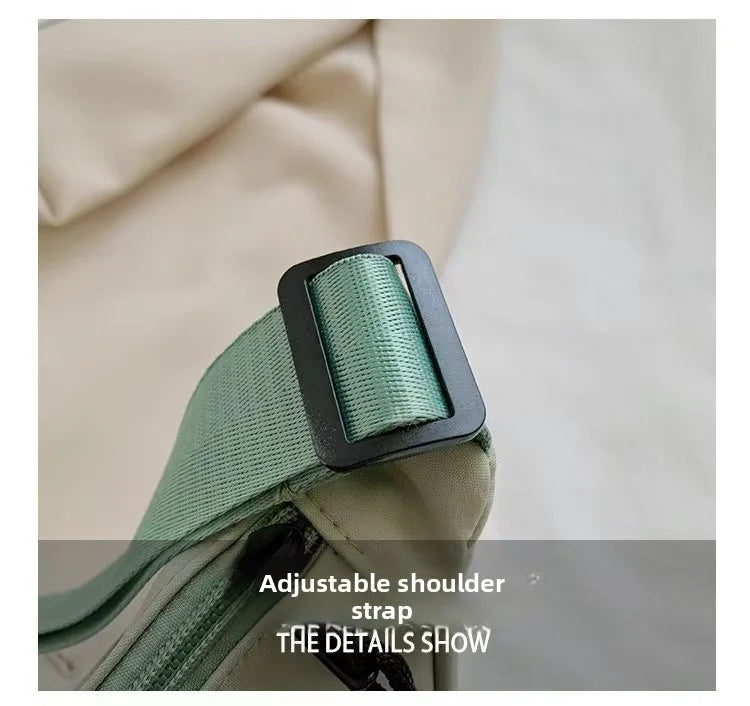 New Simple and Casual Solid Color Nylon Large Capacity Women's Dumpling Bag Shouldercrossbody bag shoulder bag large capaci Bag