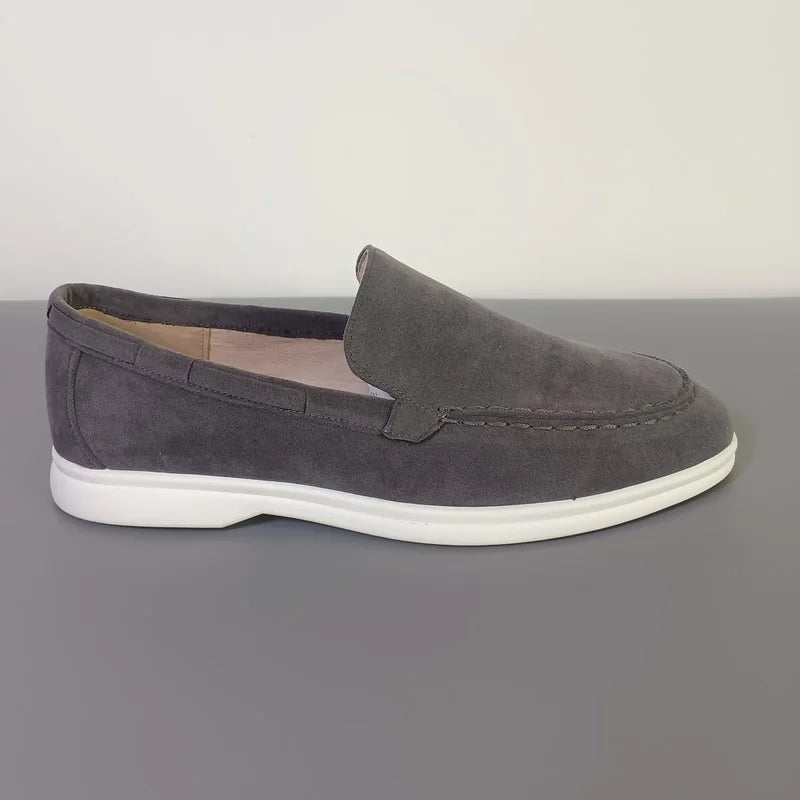 Male 2025 Classic Brand Suede Leather Loafers Men Casual Shoes Luxury Mens Breathable Slip on Driving Shoes Moccasins