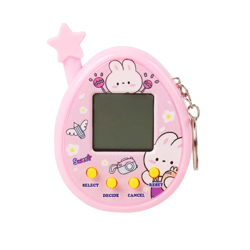 1PCS Transparent Electronic Pets Game Handheld Game Console Toy Virtual Cyber Digital Pet Pixel Funny Gift Play Toy