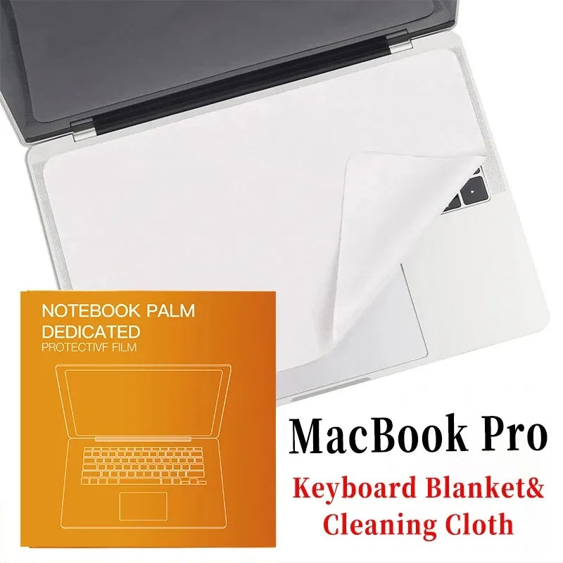 for MacBook Pro 13/15/16 Inch Microfiber Dustproof Laptop Screen Cleaning Cloth Protective Notebook Palm Keyboard Blanket Cover