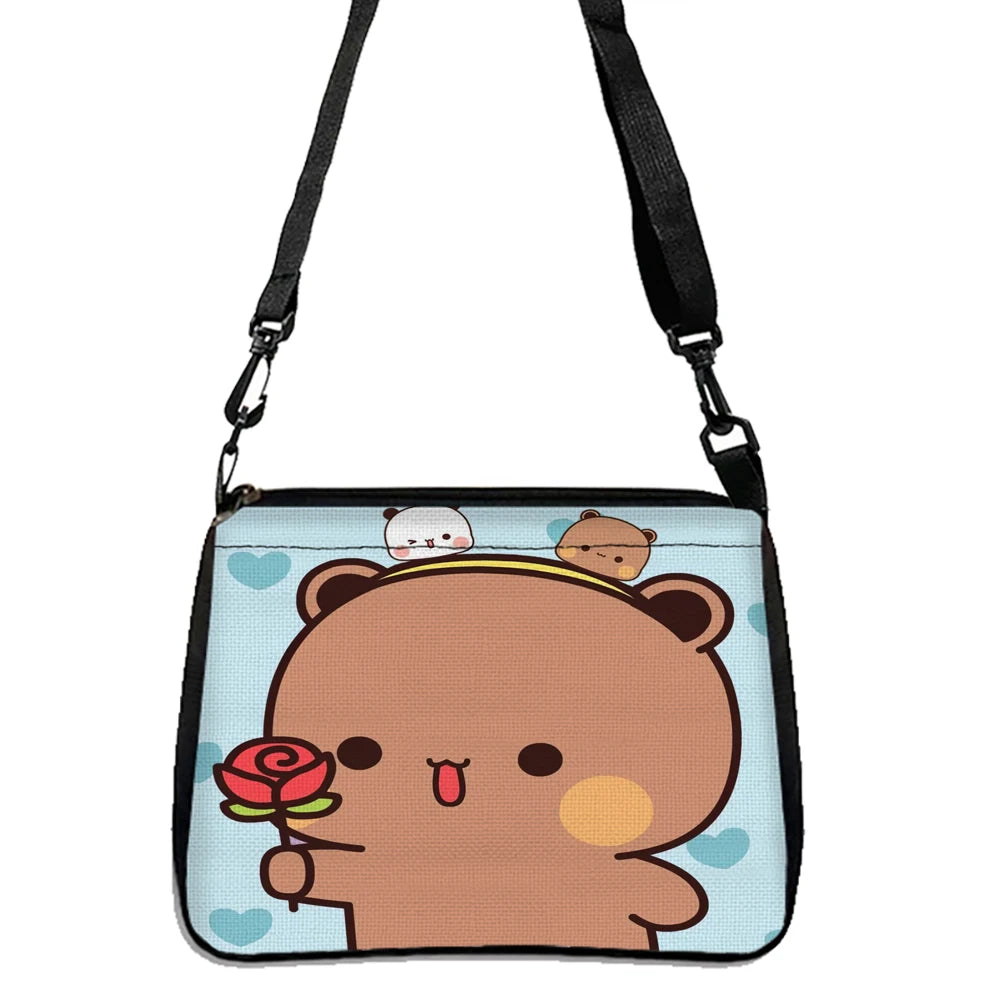 Women Shoulder Bag  Bubu Dudu Print Large Capacity Shopping Bags for Lady Cartoon Grocery Tote Bag Handbags 10.11