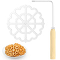 Aluminum Rosette Maker Molds Bunuelos Mold With Handle Pastry Tools Achappam Cookie Maker Baking Cooking Kitchen Accessories