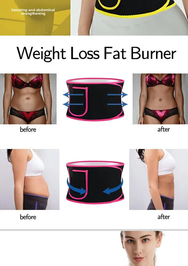Waist Trainer Belt for women Fat burning Sauna Sweat Belt for Weight Loss Waist Trimmer Slimming Belt