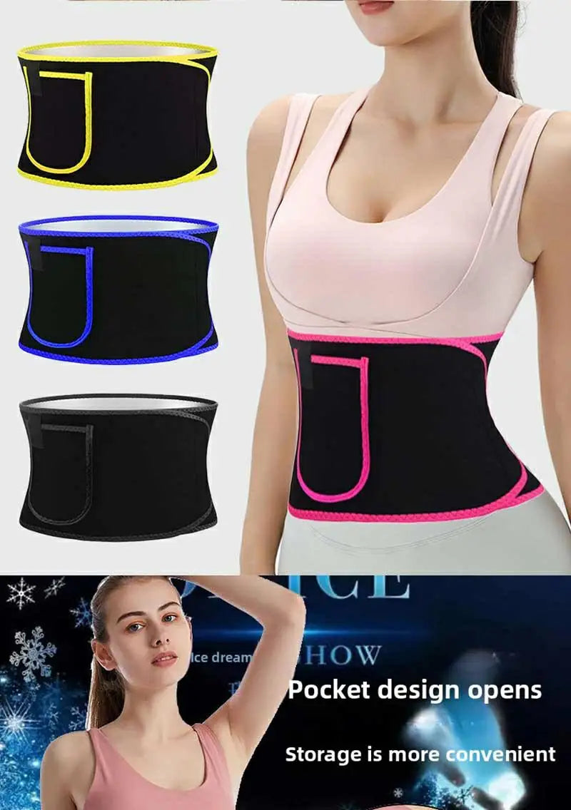 Waist Trainer Belt for women Fat burning Sauna Sweat Belt for Weight Loss Waist Trimmer Slimming Belt