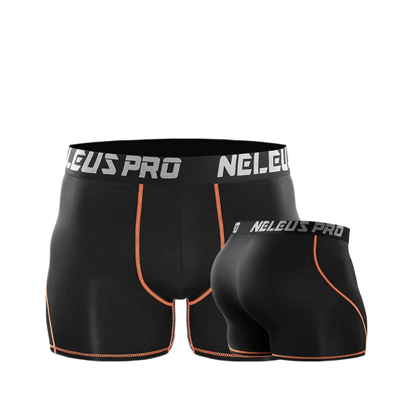 Men Compression Shorts Sport Gym Shorts Male Training Running Leggings Crossfit Tights Fitness Basketball Shorts Man Sportswear
