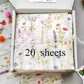 20 Sheets 14x20 Inches Lavender Print Tissue Packaging Paper Semi-Transparent for Christmas Birthdays Weddings Valentine's Day
