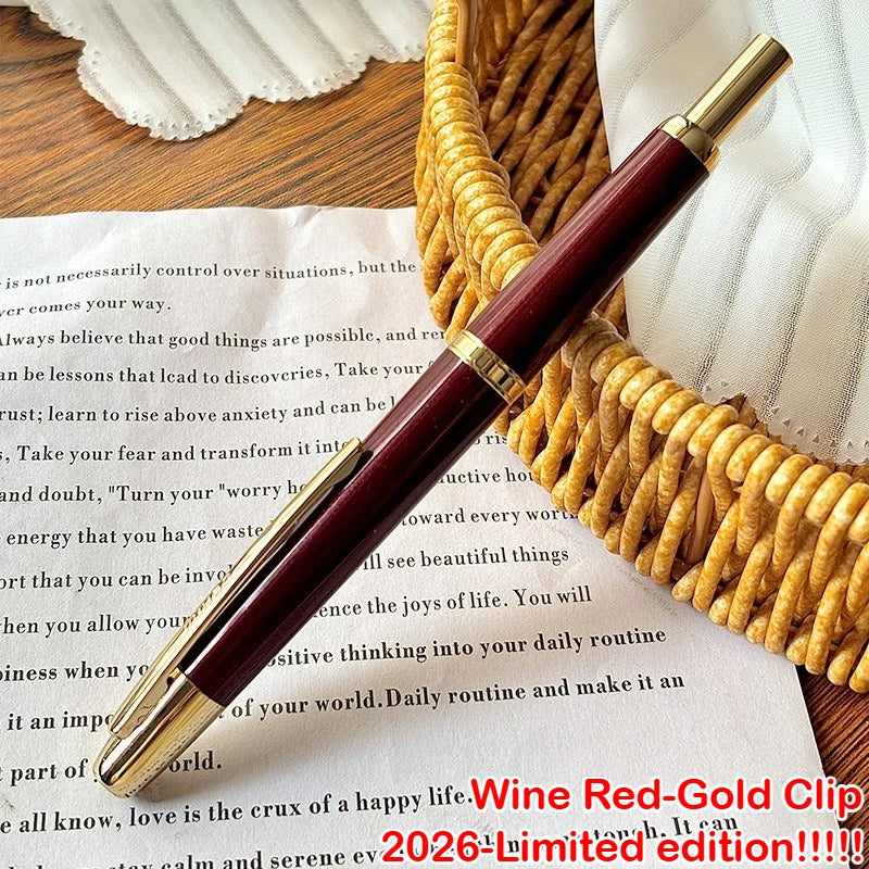 Burgundy Limited Edition!!! JINHAO 20 Press Fountain Pen Retractable Writing Ink Converter Office Supplies PK 10 A1 Stationery