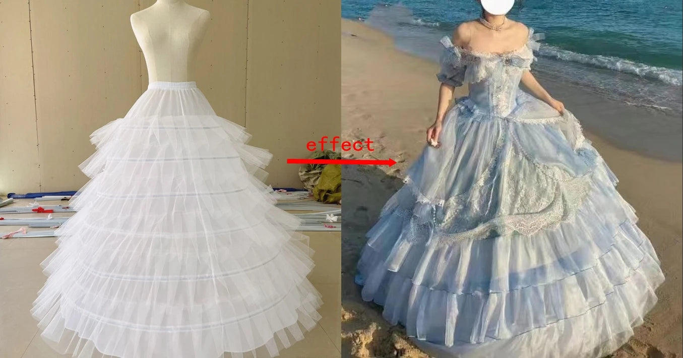 Ball Gown Hoops Wedding Accessories Petticoat Underskirt Slips Quinceanera Gown for Wedding Dress