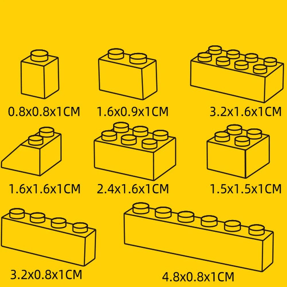 1000/500/300pcs Building Blocks City DIY Creative Building Blocks Compatible Building Blocks Large Base Plate Educational Child
