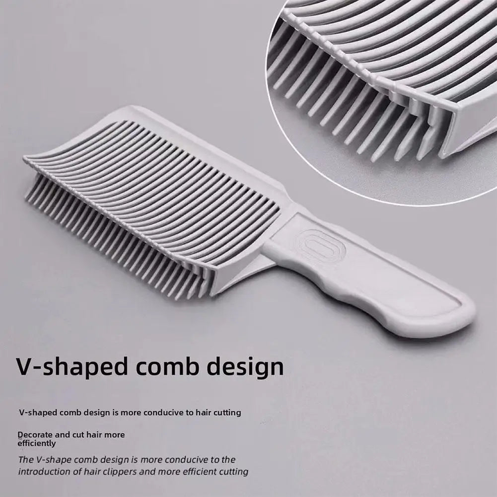 Fading Comb Professional Barber Clipper Blending Flat Top Hair Cutting Comb For Men Heat Resistant Fade Brush Salon Styling Tool