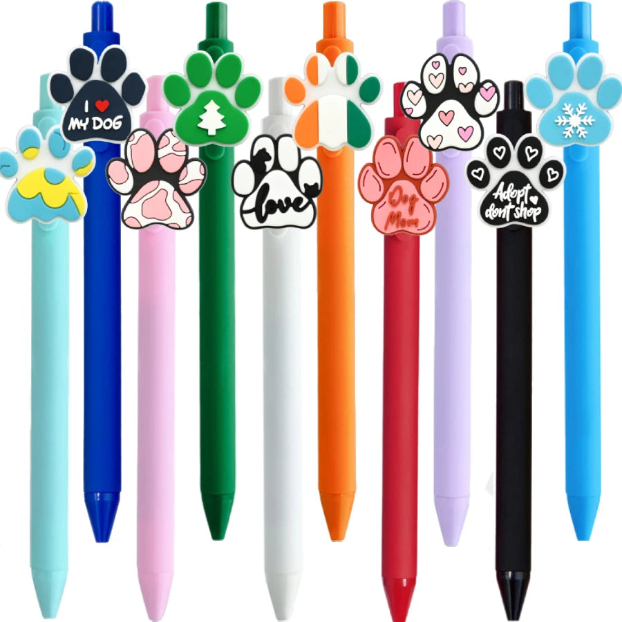 10Pcs/Set Dog Gel Pens for Birthday Party Favors Goodie Bag Stuffers Classroom Reward Prizes