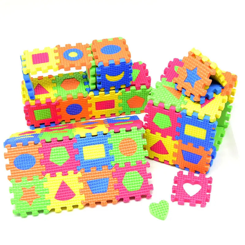 3D Diy EVA Puzzles Toys Kids Baby Puzzle Mats 55 * 55MM or 90mm*90cm Carpet Babies Education  Foam Learning Shape Toy