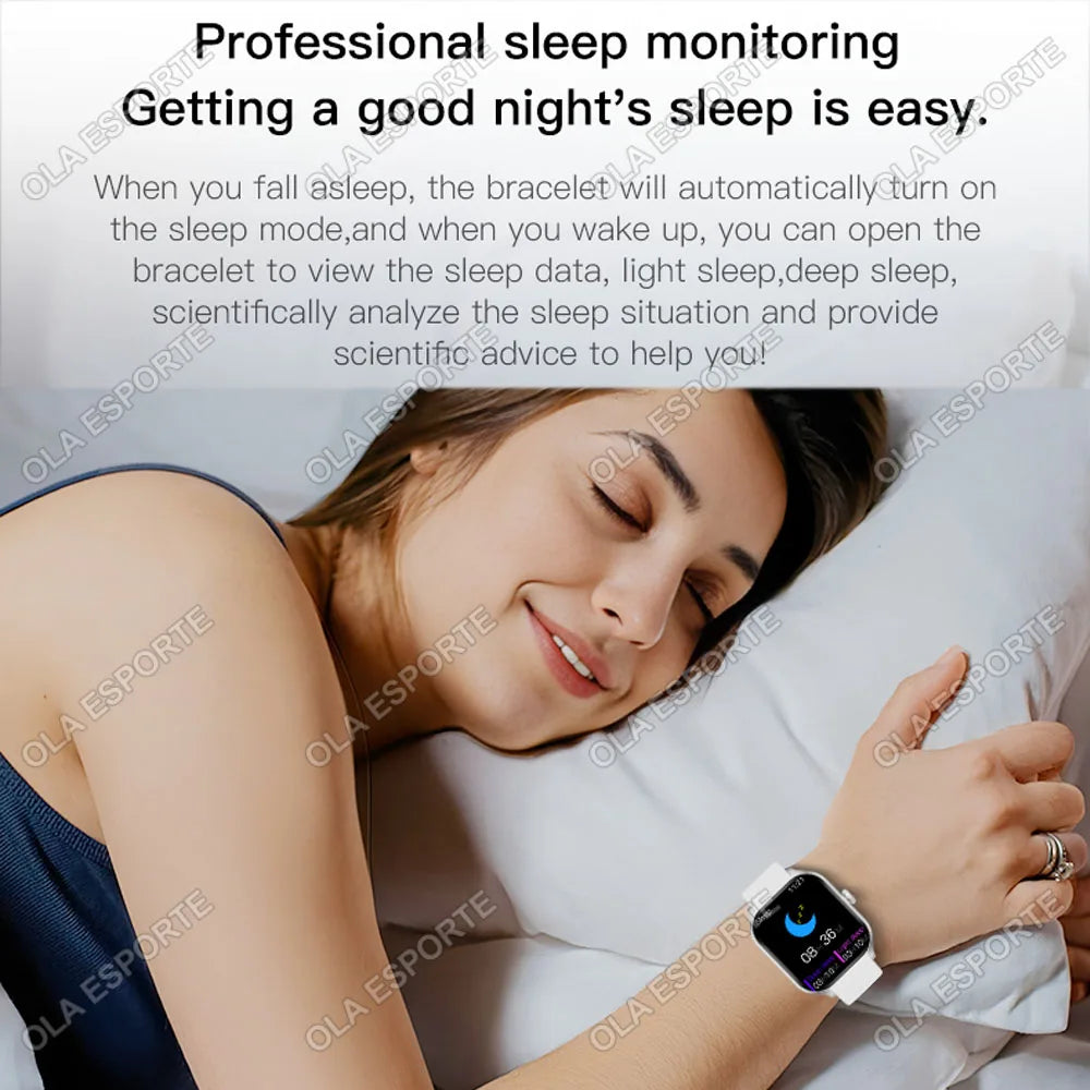 Smart Watch For Android IOS Watches 2.01inch HD Display Bluetooth Call Message Alert Music Sports Mode Smartwatch Men Women Gift