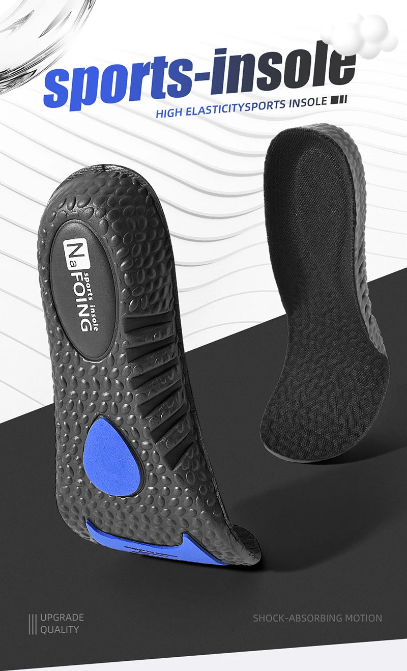 1 Pair Sports Insoles Elastic Running Insole For Shoes Arch Support Insole Absorption Deodorant Breathable Insoles