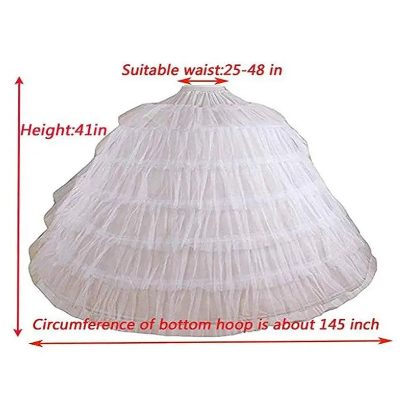 Ball Gown Hoops Wedding Accessories Petticoat Underskirt Slips Quinceanera Gown for Wedding Dress