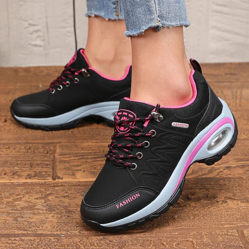 Women's Sports Shoes - Lightweight Comfortable Stylish High-quality Design 2025 Thick Sole  Cushion Walking and Jogging Shoes