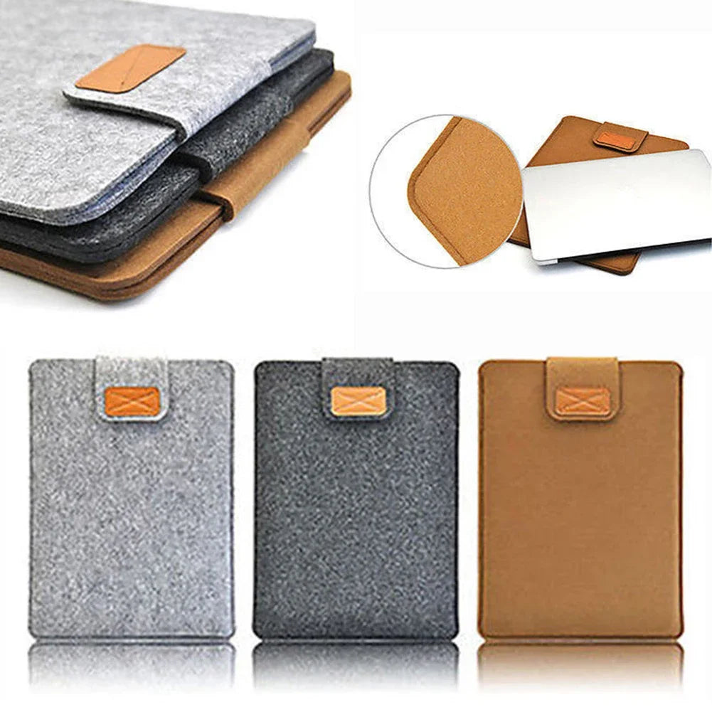 Felt Laptop Sleeve Bag For iPad Tablet E-reader Pad  Protective Case Portable Felt Inner Bag