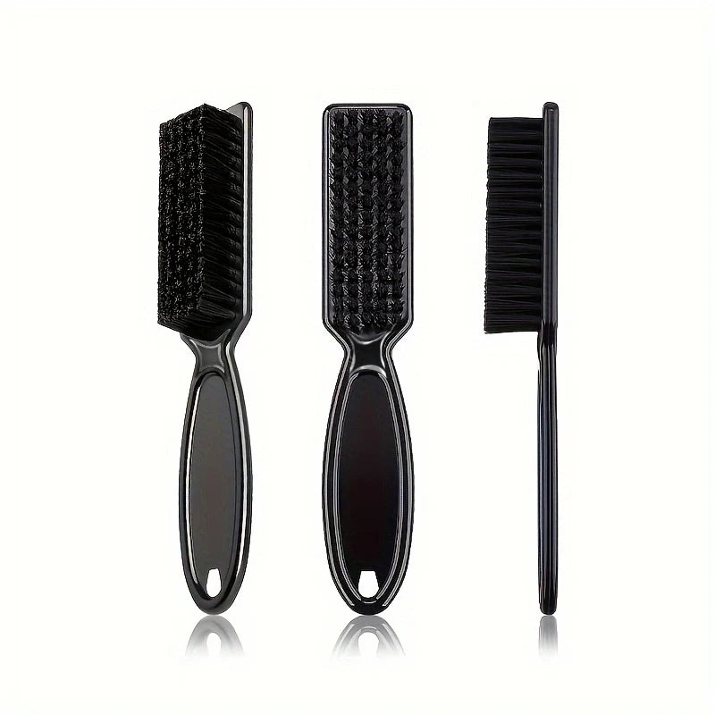 Barber Neck Duster Brush Sets Plastic Handle Hairdressing Soft Hair Cleaning Brush Head Shape Carving Cleaning Brush