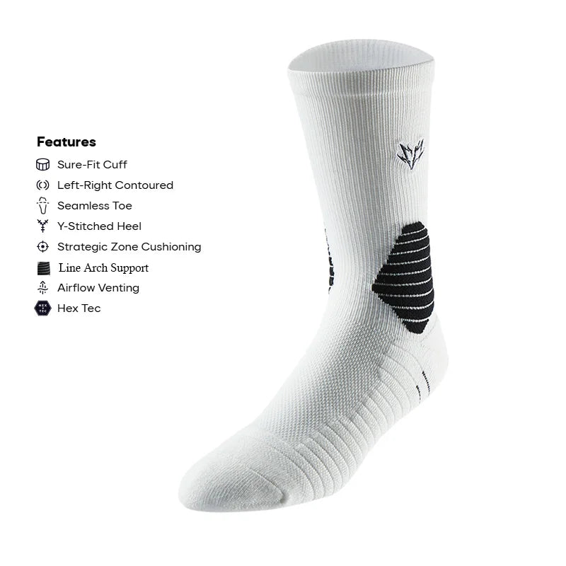 Ankle Support Socks for Sports Running Breathable Compression Socks for Men Women Athletic Non Slip Workout Socks for Basketball