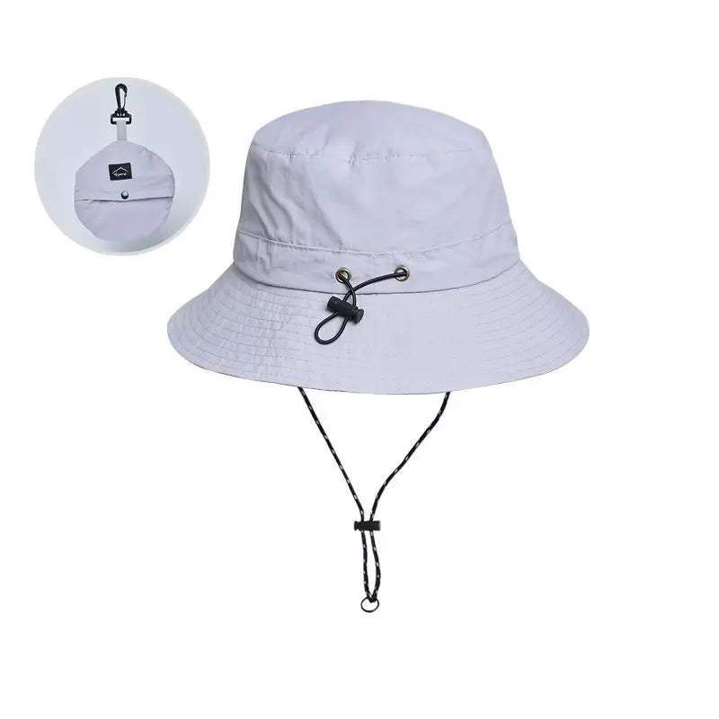 Panama Men And Women Spring Summer Waterproof Bucket Hat Fishing Mountaineering Sunshade Bucket Hat Outdoor Sports Fashion Cap