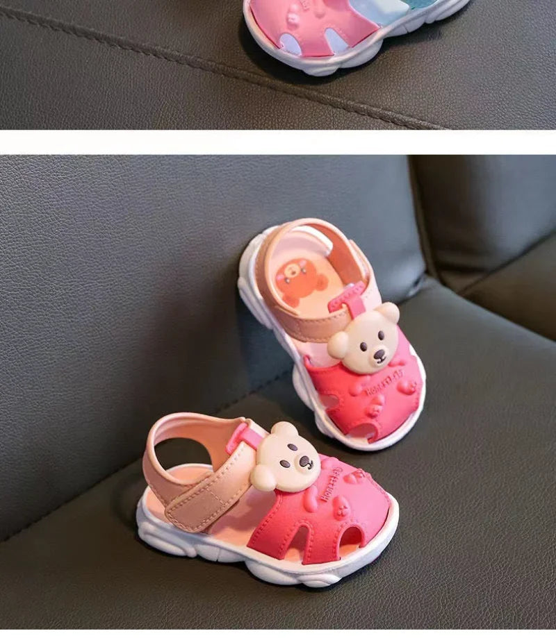 2026 Summer Baby Boys Girls Sandals Children Beach Sandals Cartoon Infant Toddler Shoes Comfortable Soft Sole Kids Student Shoes