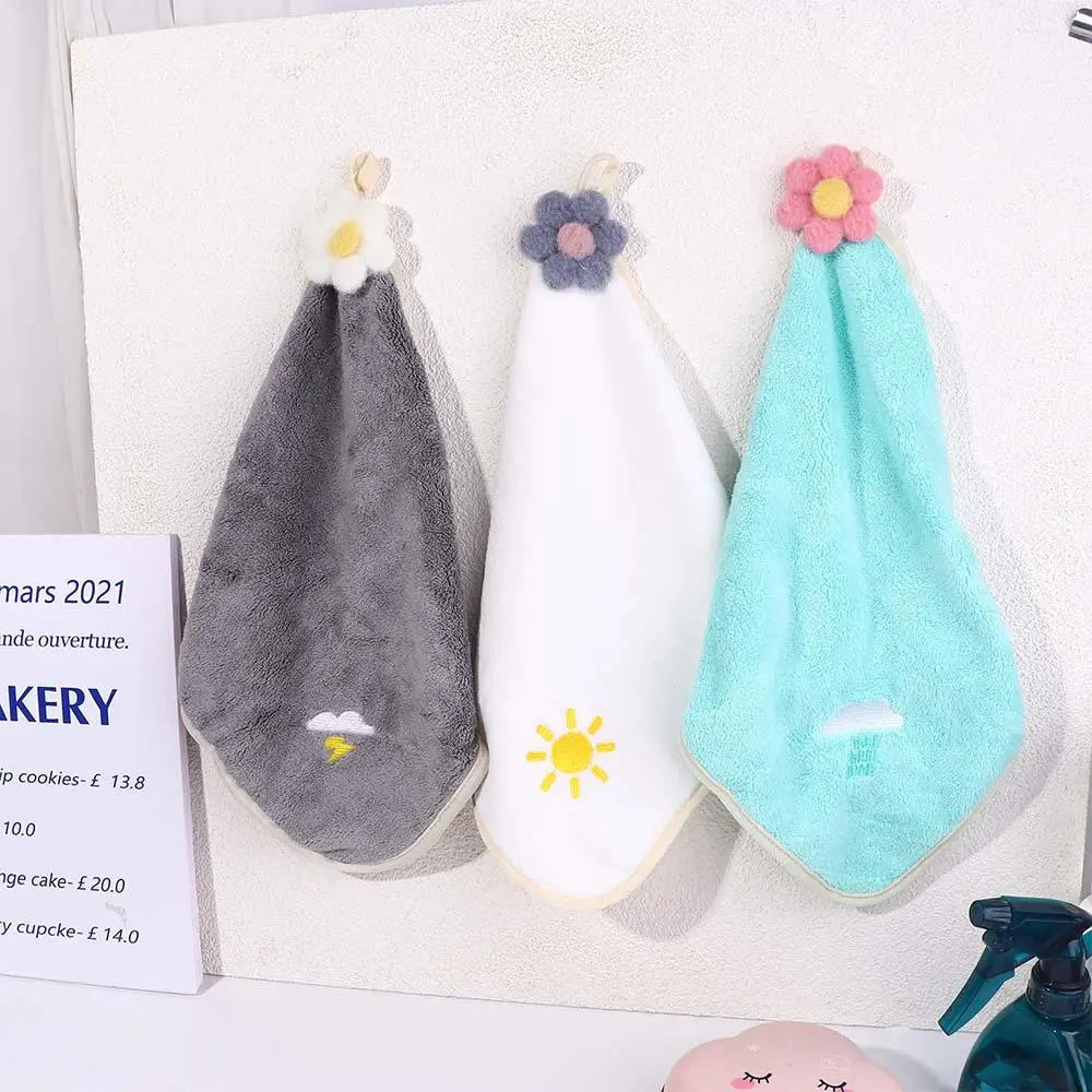 Thicken Kitchen Wipe Microfiber Microfiber Towel Kitchen Rags Absorbent Cloth Hand Towel Dishcloths Handkerchief Kitchen Towels