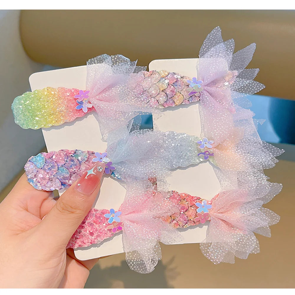 Kids Hair Clip Princess Hairpins Hair Ornament Cute Hair Accessories For Birthday Gift Party