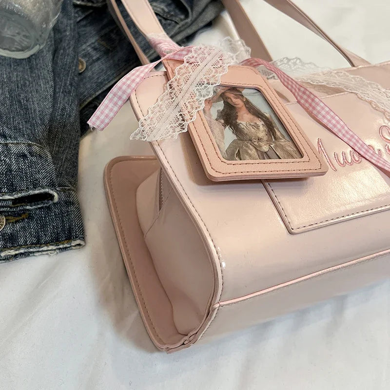 PU Leather Shoulder Bags For Women 2025 Trend Female Underarm Handbags And Purses Large Capacity Top Handle Tote Travel Bag