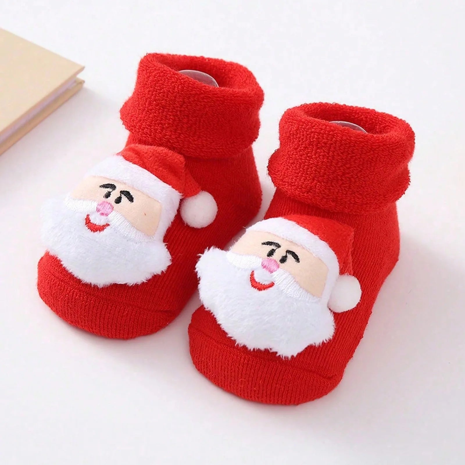 Kids Children's Socks for Girls Boys Non-slip Print Cotton Toddler Baby Christmas Socks for Newborns Infant Short Socks Clothing