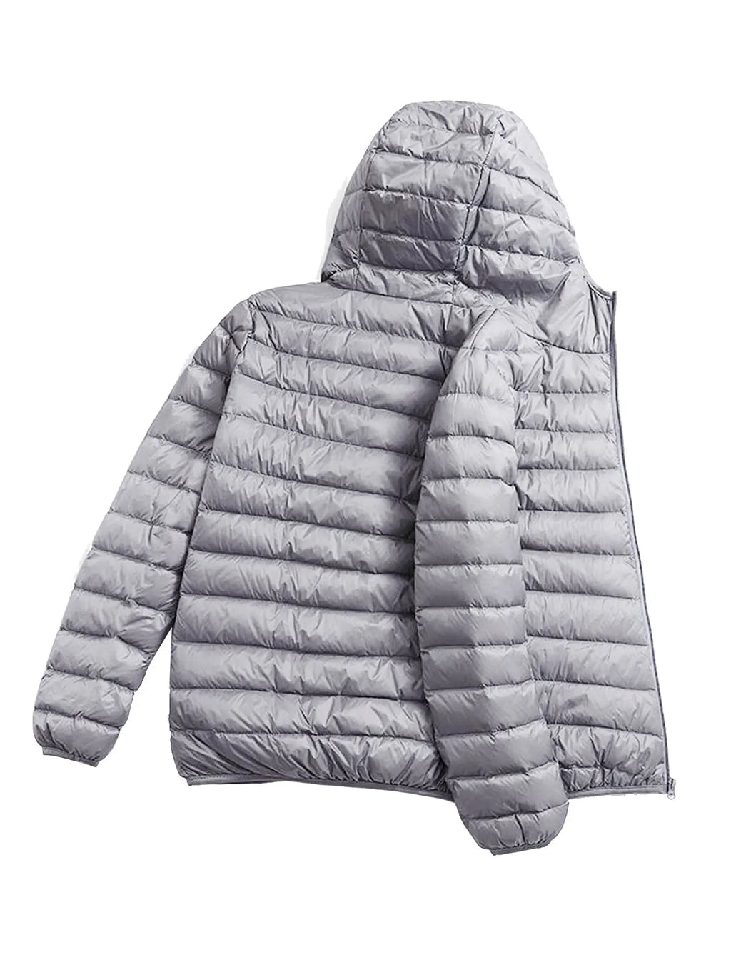 Winter Men's Lightweight Casual Cotton Jacket Suitable for Outdoor Sports, Windproof and Warm, Men's Hooded Solid Color Simple Cotton Coat