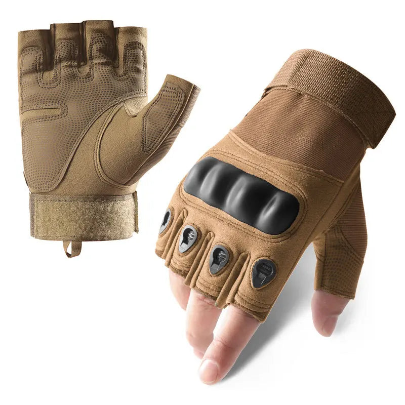 Tactical Gloves Cycling Men Women Half Finger Hard Shell Gloves Spring Summer Training Combat Protection Motorcycle Gloves Climb