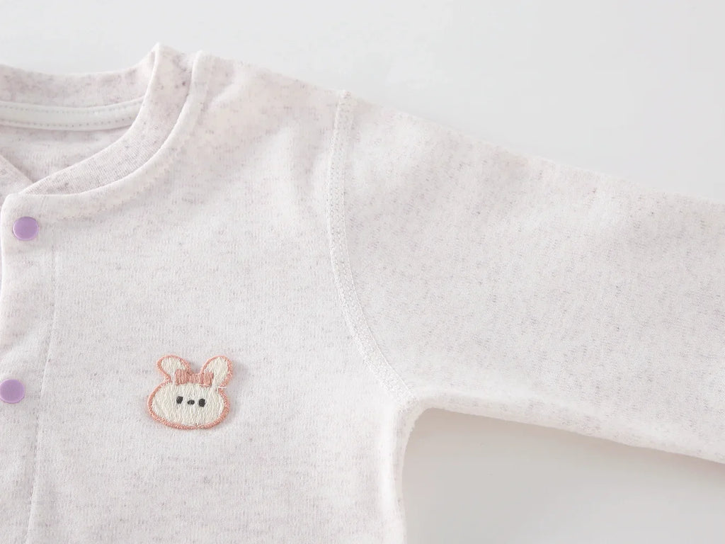 Bodysuit & One Pieces for Boys Girls Newborn Rompers Solid Color 100 Cotton 0-24M Long Sleeve Loungewear Outfit Thin Cute Design