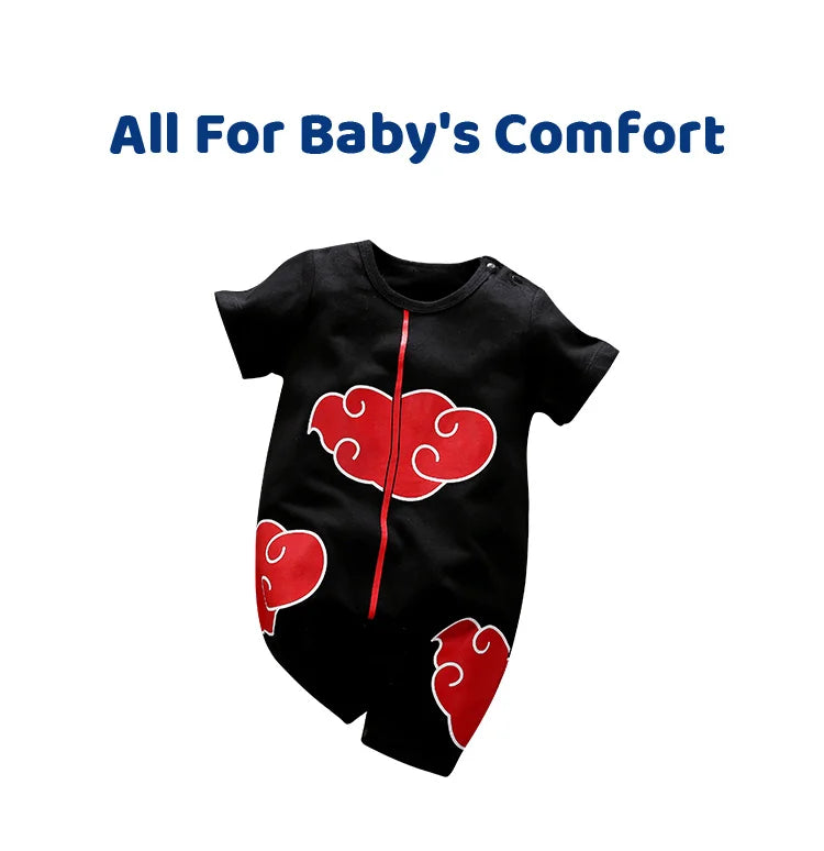 Newborn Clothing Handsome Anime Role Play Cotton Comfortable Soft Boys And Girls 0-18 Summer Short Sleeved Baby Jumpsuit
