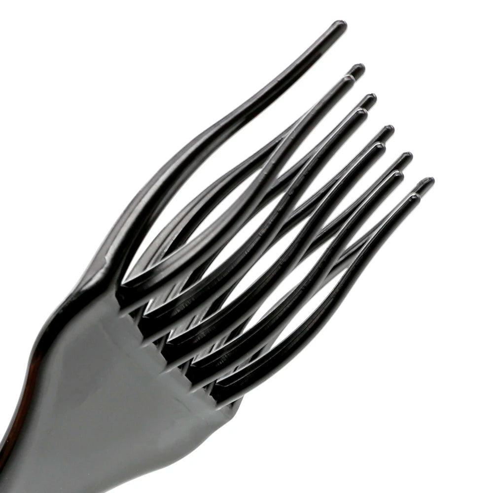 1PCS Black Insert Afro Hair Comb Plastic Wide Teeth Pick Hair Fork Comb Salon Professional African Styling Hairdressing Tool Men
