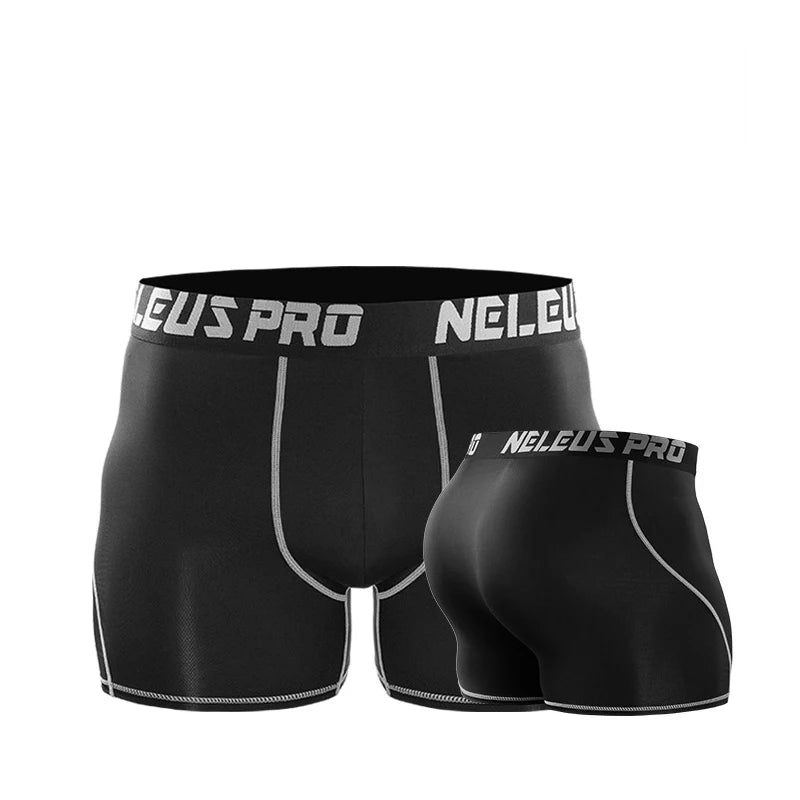 Men Compression Shorts Sport Gym Shorts Male Training Running Leggings Crossfit Tights Fitness Basketball Shorts Man Sportswear