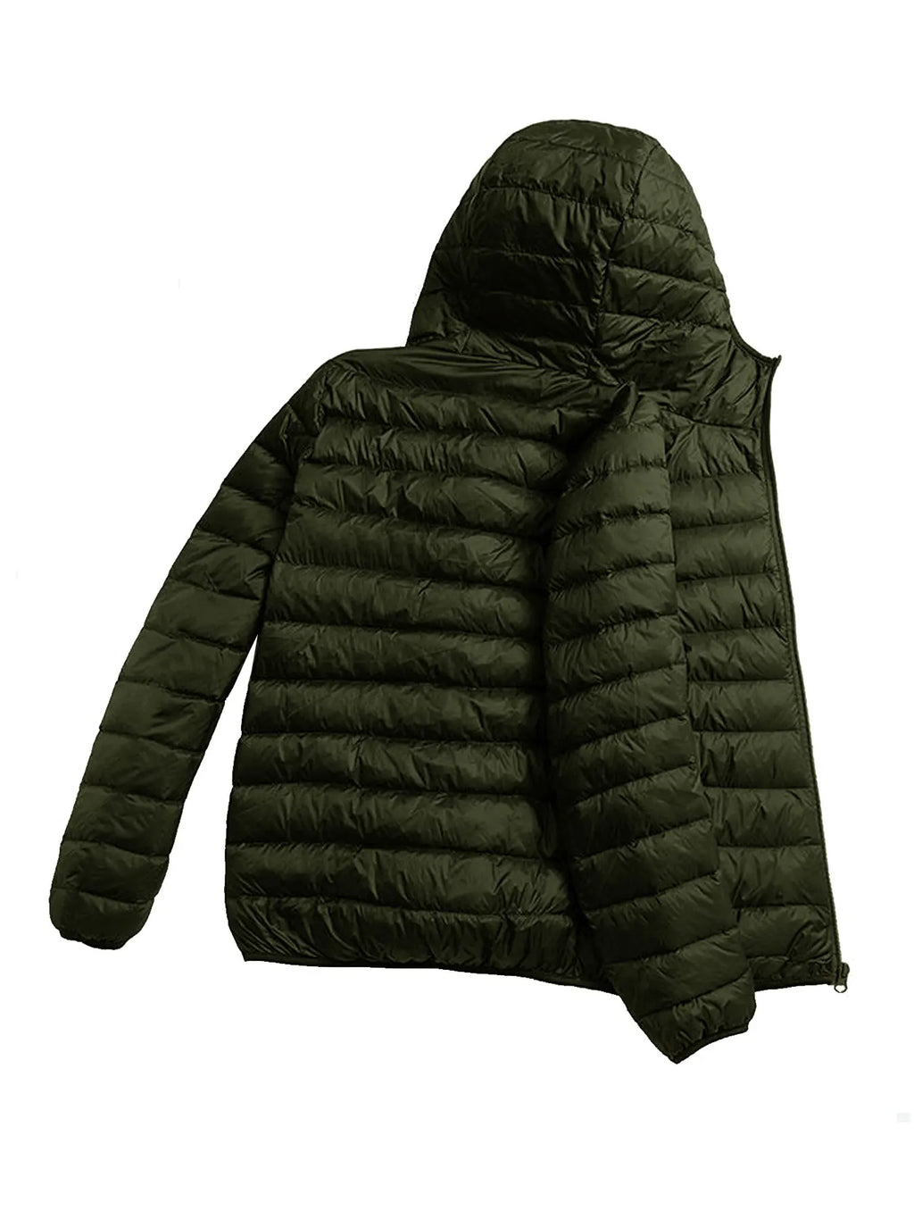 Winter Men's Lightweight Casual Cotton Jacket Suitable for Outdoor Sports, Windproof and Warm, Men's Hooded Solid Color Simple Cotton Coat