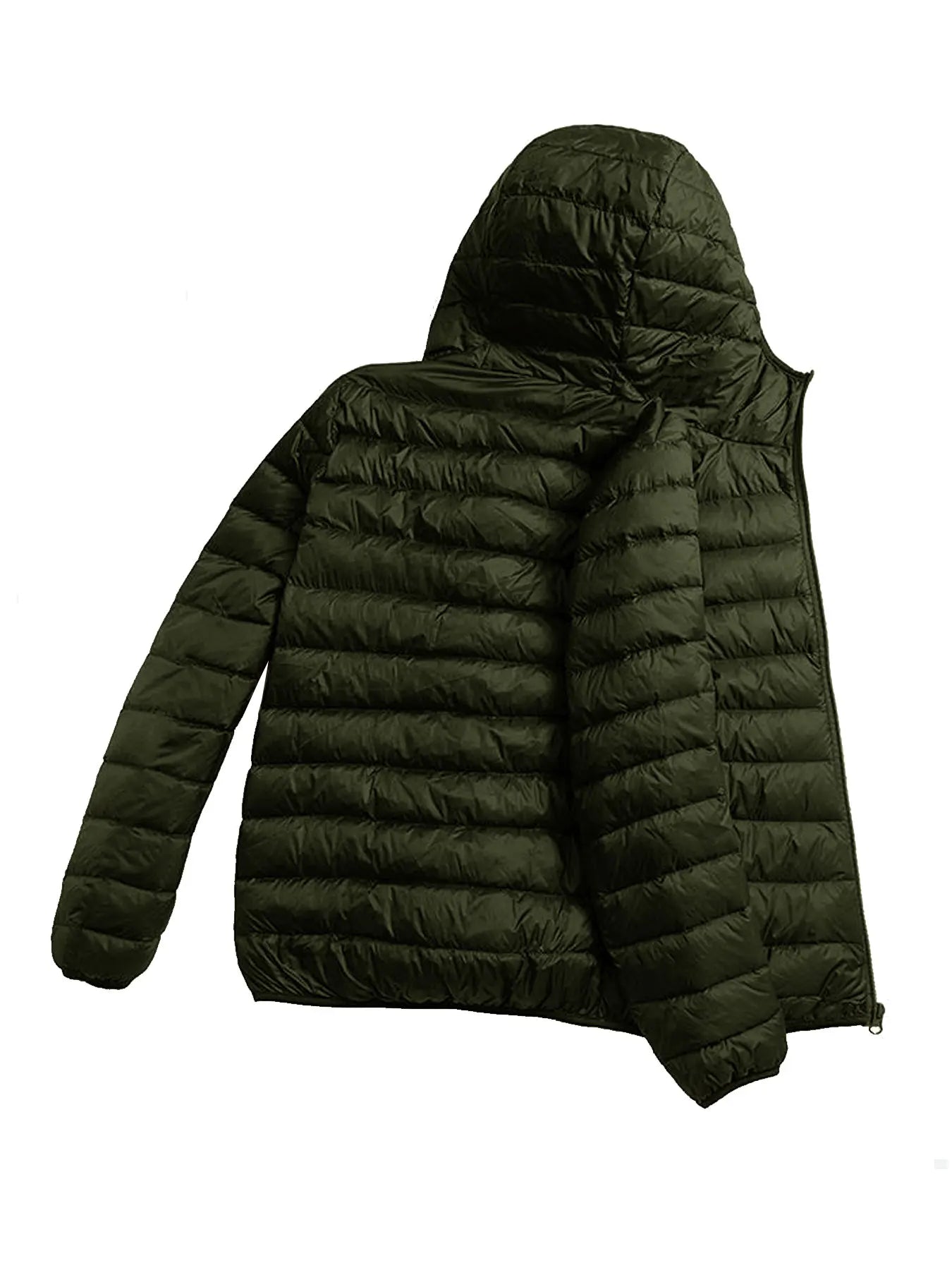 Winter Men's Lightweight Casual Cotton Jacket Suitable for Outdoor Sports, Windproof and Warm, Men's Hooded Solid Color Simple Cotton Coat