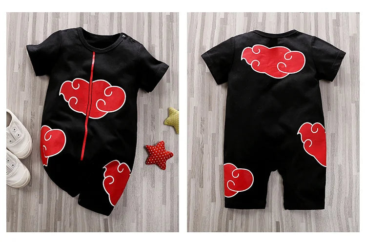 Newborn Clothing Handsome Anime Role Play Cotton Comfortable Soft Boys And Girls 0-18 Summer Short Sleeved Baby Jumpsuit