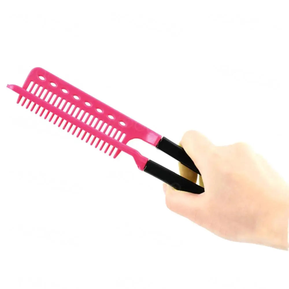 1pcs Folding V Type Hair Straightener Brush DIY Hairdress Tool Hairdressing Combs Natural Hair Styling Curling Comb Hair