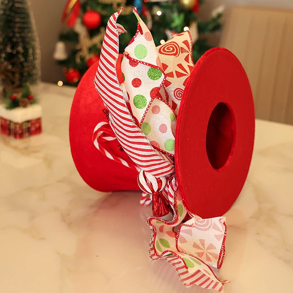 Christmas Celebration Red White Holiday Decoration Festive Accessory Great Holiday Centerpiece Versatile Usage For Holiday Table