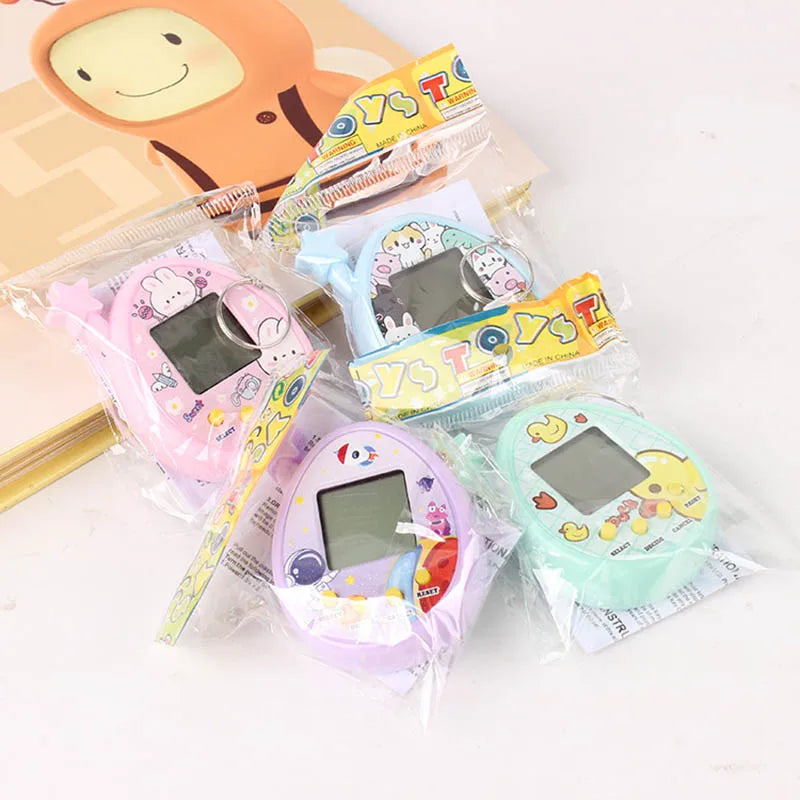 1PCS Transparent Electronic Pets Game Handheld Game Console Toy Virtual Cyber Digital Pet Pixel Funny Gift Play Toy