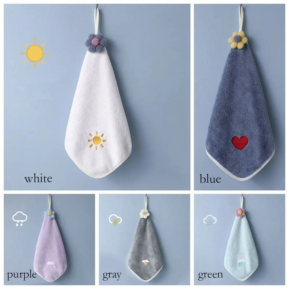 Thicken Kitchen Wipe Microfiber Microfiber Towel Kitchen Rags Absorbent Cloth Hand Towel Dishcloths Handkerchief Kitchen Towels
