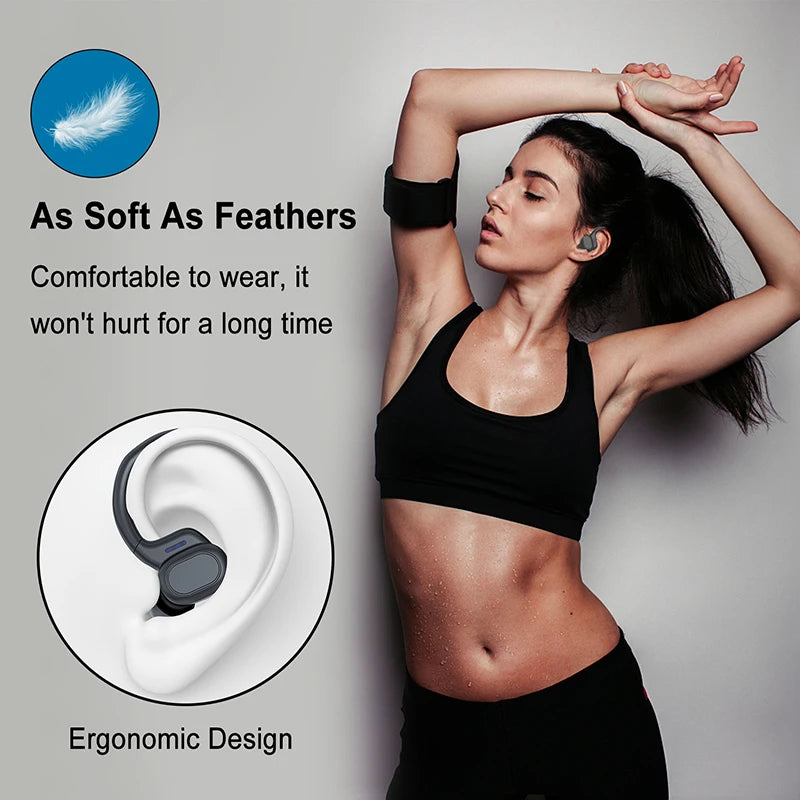 Sports Wireless Earphones BT over Ear Buds with Earhooks Sports Earphones Running in-Ear Headphones vv2